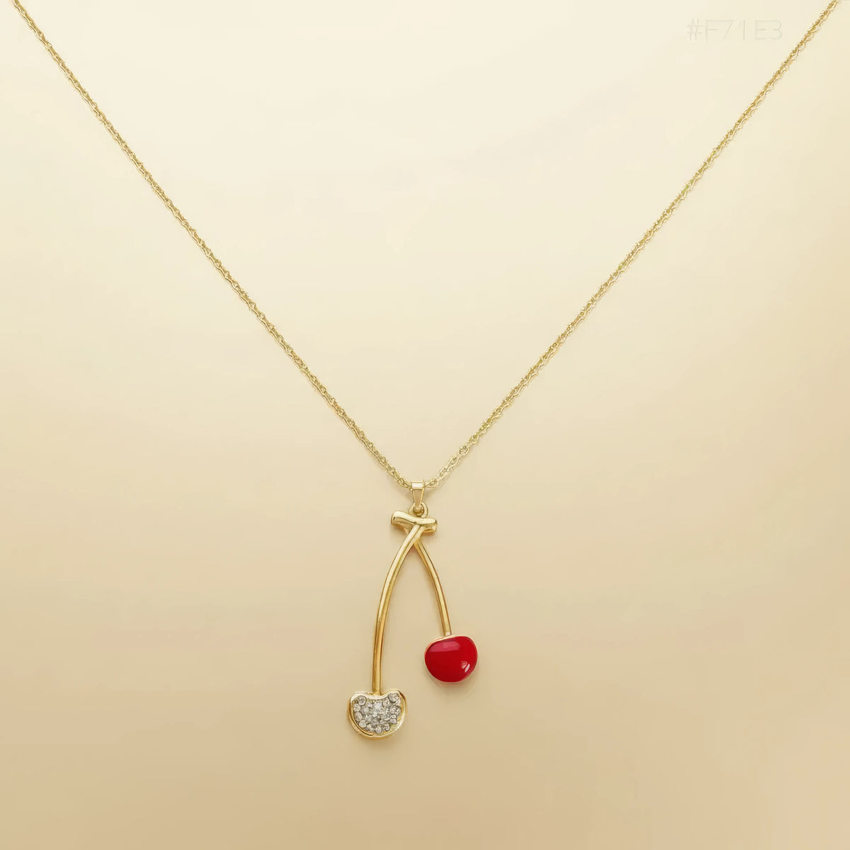 Sweet Cherry Pendant Necklace
